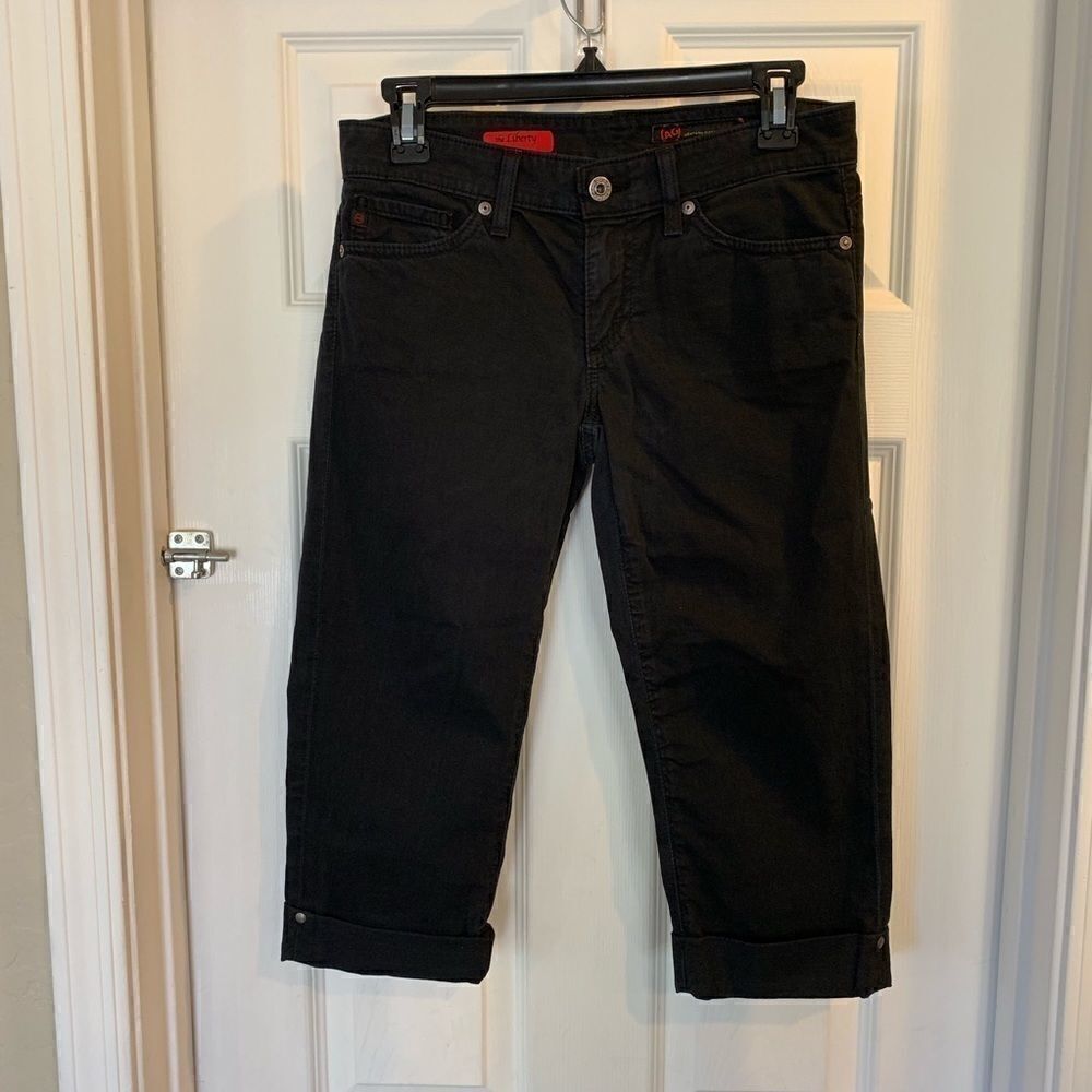 AG The Liberty Black Capri Pants Size 27